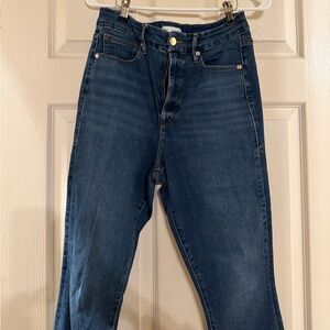 Good American High-Rise Dark Blue Jeans